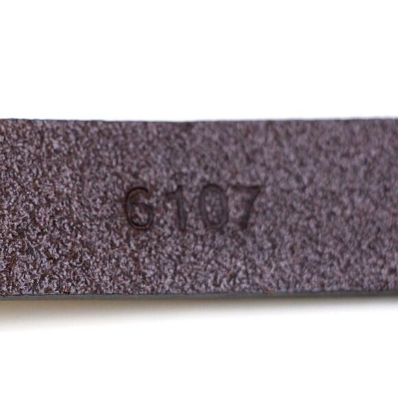 Massimo Dutti BROWN REAL LEATHER SKINNY 3/4"Wd CASUAL DRESS BELT Sz 75-80 (C76 - Picture 8 of 13